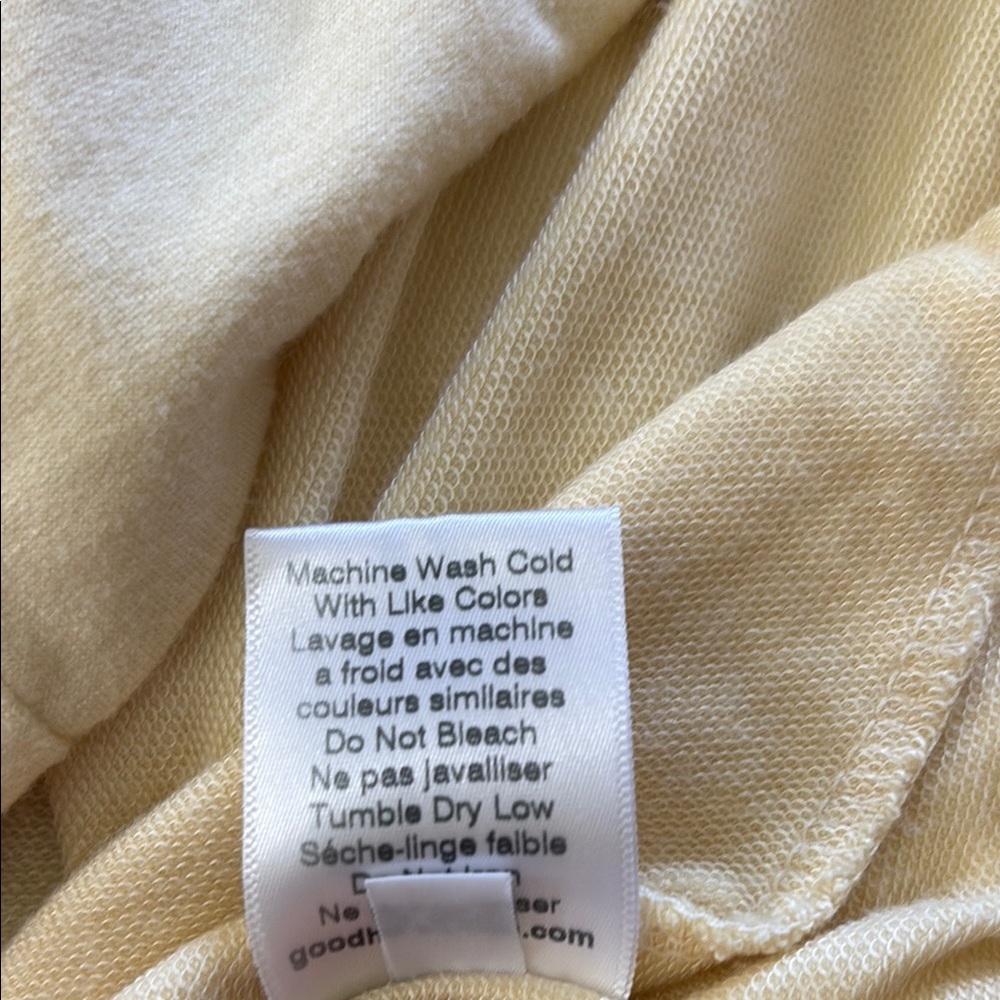 Good hYOUman Light Lemon Yellow Pullover NWT - Picture 10 of 10